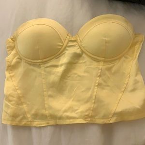Yellow, bustier top from princess polly size US 4. So cute and flattering